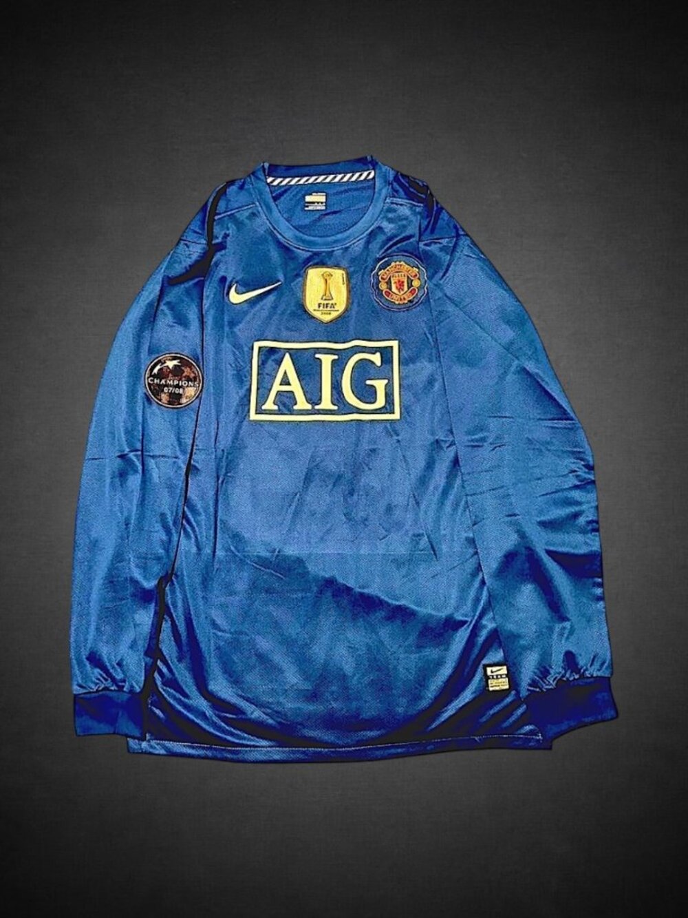 2008/09 Manchester United away kit. Full sleeve Cristiano Ronaldo cr7 jersey